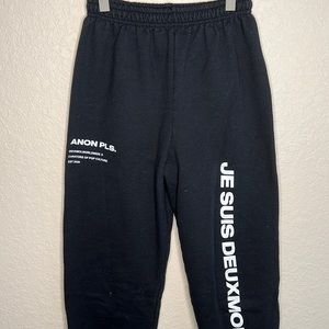 Deuxmoi sweatpants size medium